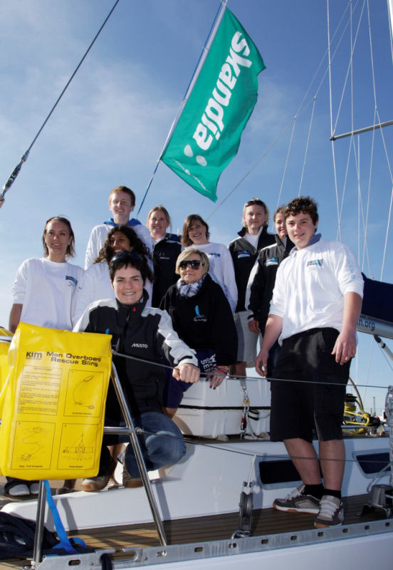 The Ellen MacArthur Trust Skandia Round Britain voyage arrives at the PSP Southampton Boat Show photo copyright onEdition taken at 