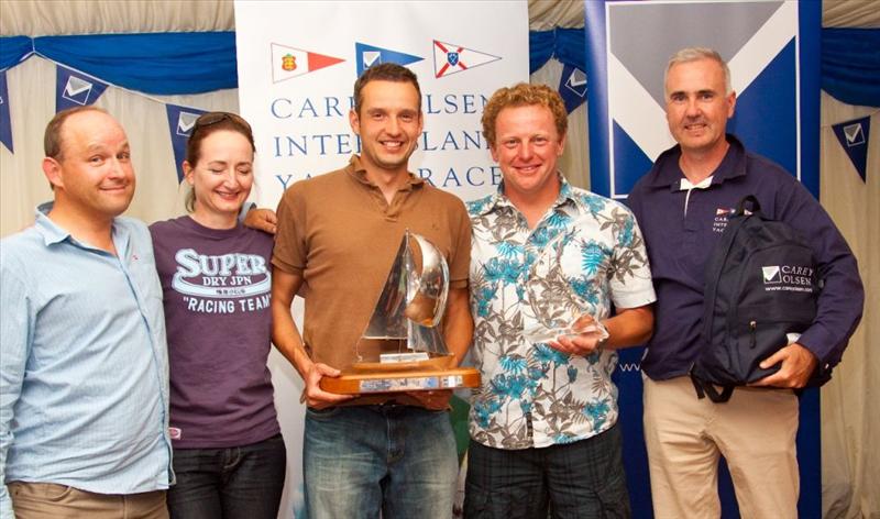 The crew of White Rabbit win the 47th Inter Island Yacht Race photo copyright Sam Field / samfieldphotography.ifp3.com taken at 