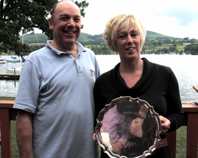 2012 Lord Birkett Memorial Trophy winners Judy and Paul Armstrong photo copyright Pauline Thompson taken at Ullswater Yacht Club