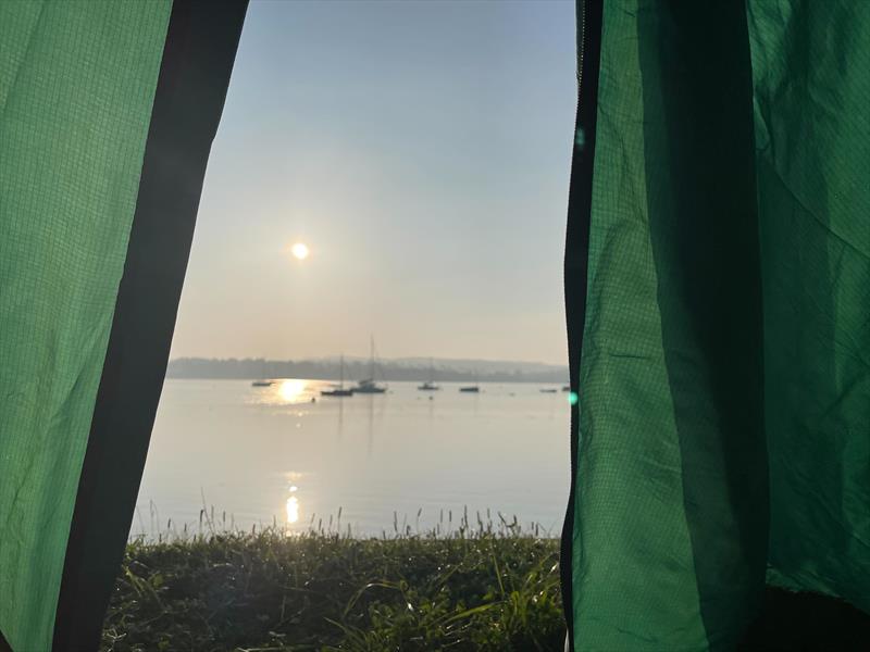 SYC view from a sleeping bag photo copyright Helen Scott taken at Starcross Yacht Club