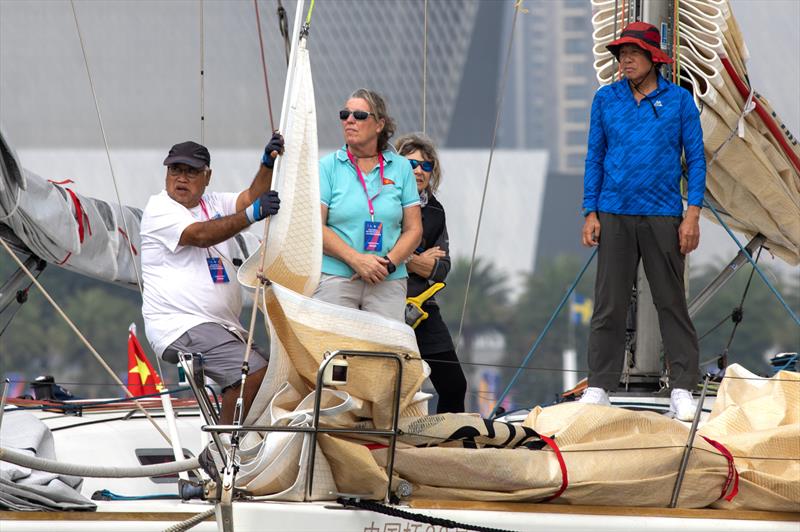 Waiting for wind...World Bay Area Regatta 2023 photo copyright Guy Nowell for WBA2u taken at 