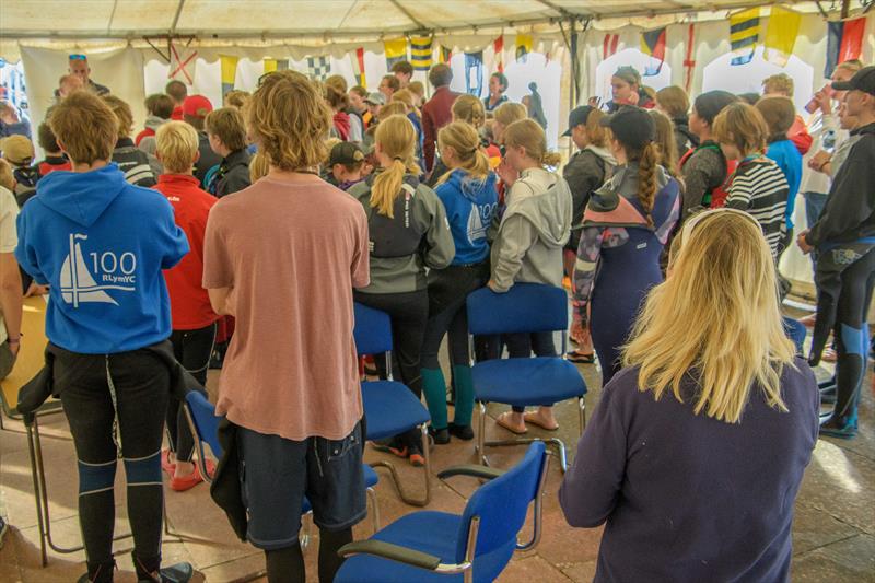 Royal Lymington Yacht Club Youth Week Briefing - photo © Lucy Samuels