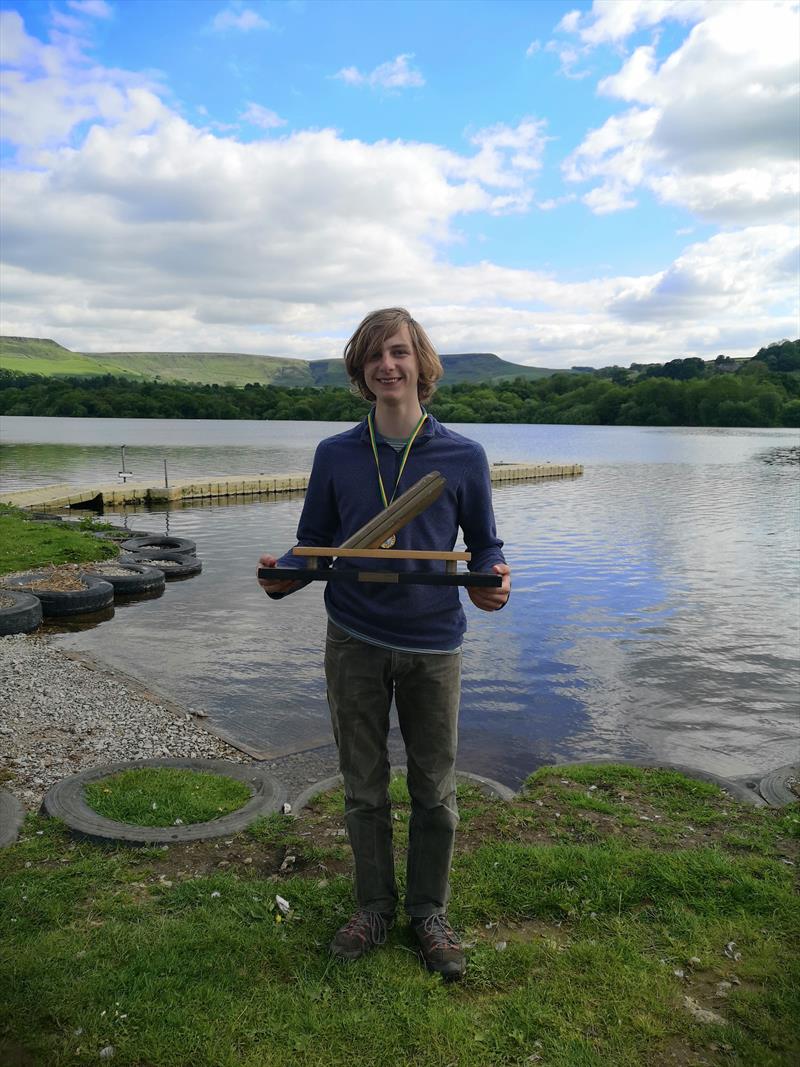 Derbyshire Youth Sailing: George at Combs SC photo copyright Joanne Hill taken at Combs Sailing Club