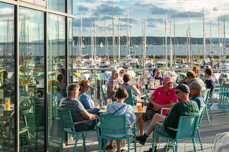 Enjoying the view at Parkstone Yacht Club - photo © David Harding / www.sailingscenes.com