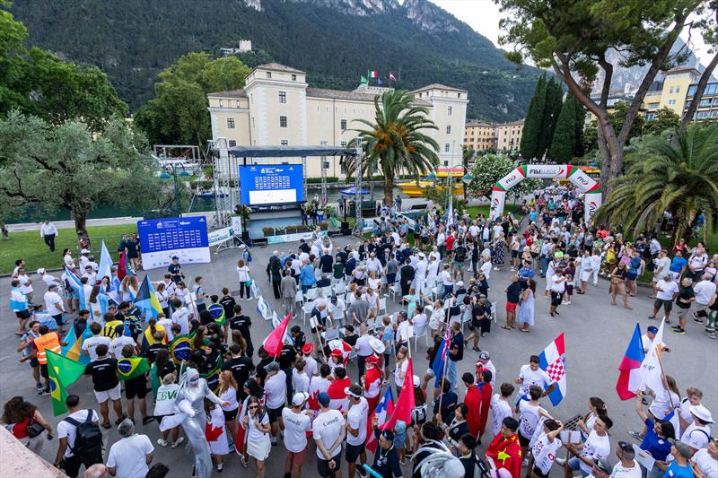 Youth Sailing World Championships 2024 Opening Ceremony in Riva del Garda photo copyright Tamborini Alessio / World Sailing taken at Fraglia Vela Riva