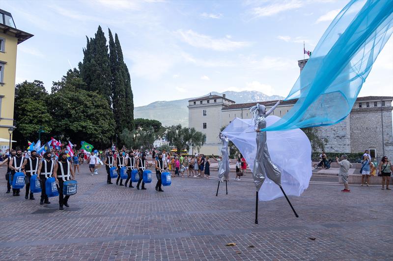 Youth Sailing World Championships 2024 Opening Ceremony in Riva del Garda photo copyright Simon Palfrader / World Sailing taken at Fraglia Vela Riva