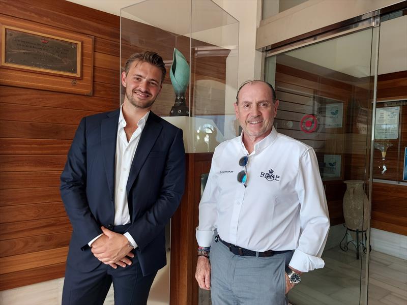 From left to right: Michael Schwalbach (Sandberg Estates) and Rafael Gil (RCNP) - photo © María Muiña / Copa del Rey MAPFRE