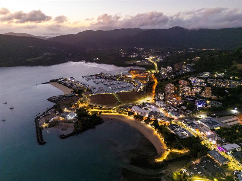 Looking down on Airlie Beach at sunrise - 2024 Ocean Dynamics and Mount Gay Airlie Beach Race Week - photo © Andrea Francolini / ABRW