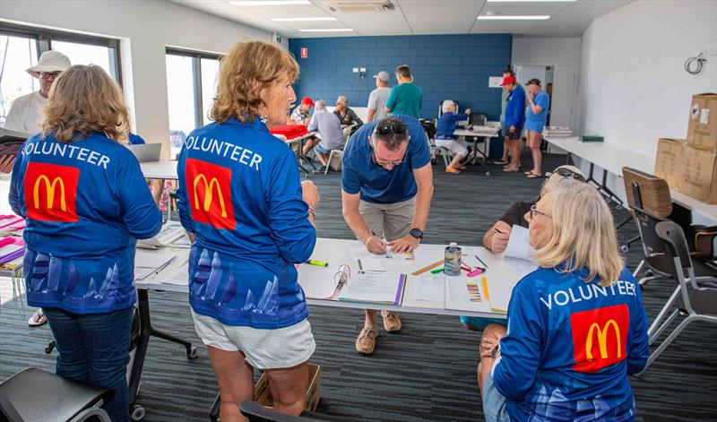 Volunteers hard at work this morning - 2024 Ocean Dynamics and Mount Gay Airlie Beach Race Week - photo © Vampp Photography