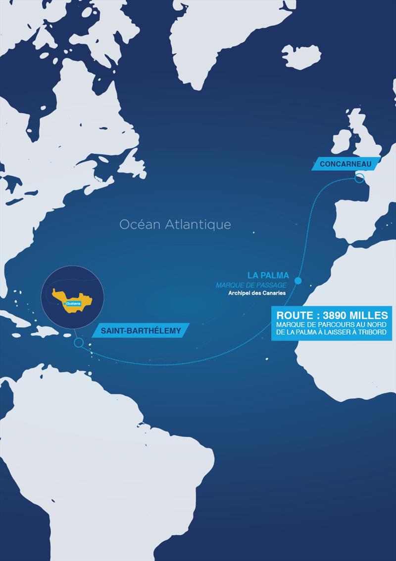 Transat Paprec map - photo © Transat Paprec