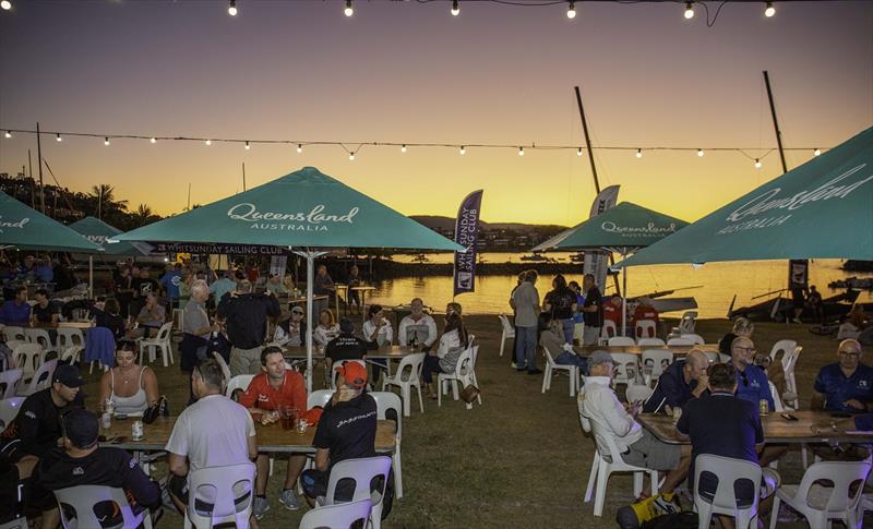 Competitors enjoying sunset drinks at WSC last night - 2024 Ocean Dynamics and Mount Gay Airlie Beach Race Week - photo © VAMPP Photography