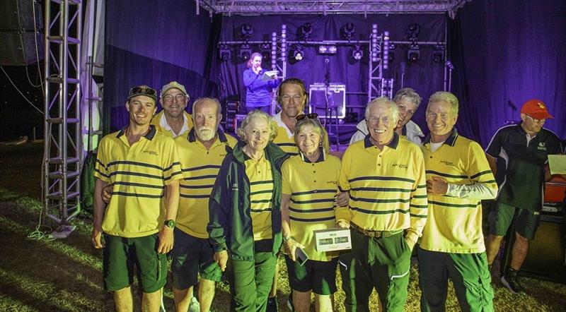 Team Wilson from Never A Dull Moment receive their prize - 2024 Ocean Dynamics and Mount Gay Airlie Beach Race Week - photo © VAMPP Photography