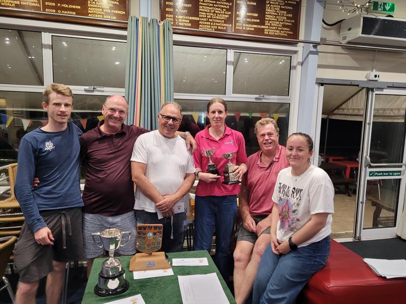 Frensham Pond Wednesday Evening Series Prize Winners photo copyright Megan Pascoe taken at Frensham Pond Sailing Club