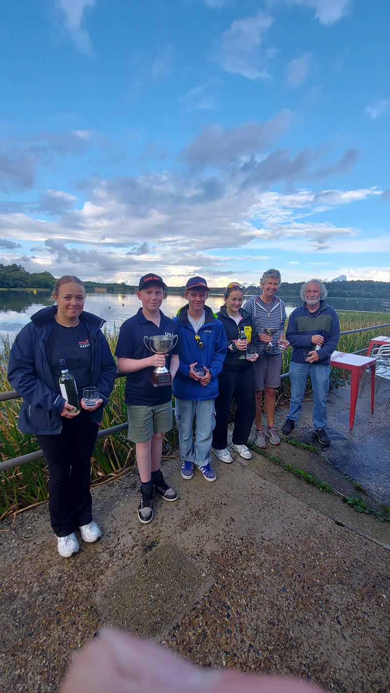 Frensham Pond ILCA Open Prize Winners photo copyright Rob Beere taken at Frensham Pond Sailing Club