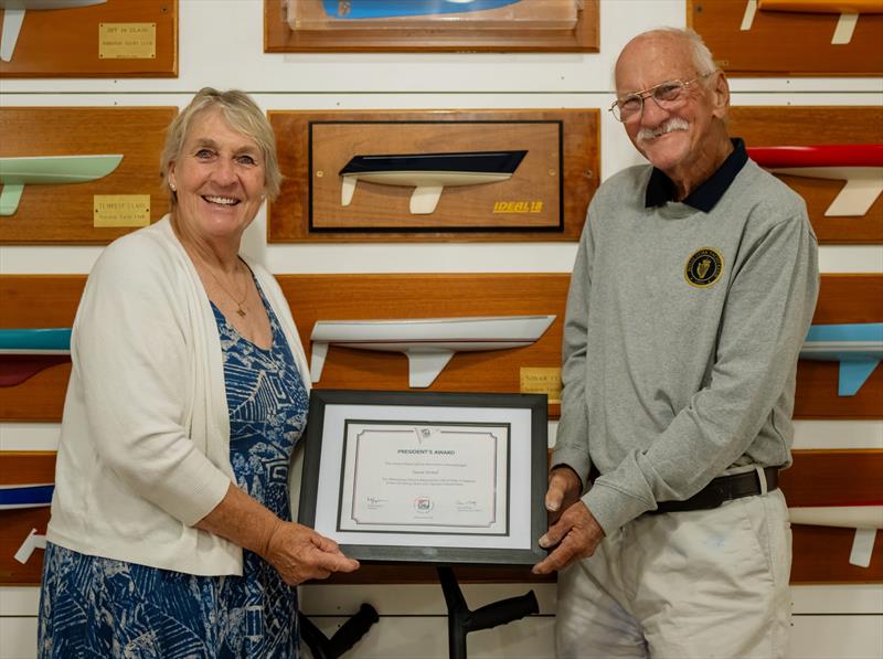 Betsey Alison and Gene Henke - US Sailing's President's Award photo copyright David Trost taken at Noroton Yacht Club