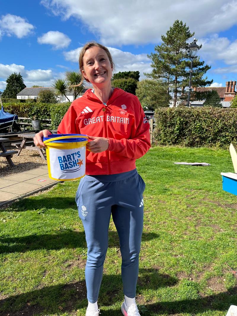 Hannah Snellgrove fundraising during the Lymington Town Sailing Club Bart's Bash and Club Regatta photo copyright Abby Keightley-Hanson & Mark Jenkins taken at Lymington Town Sailing Club