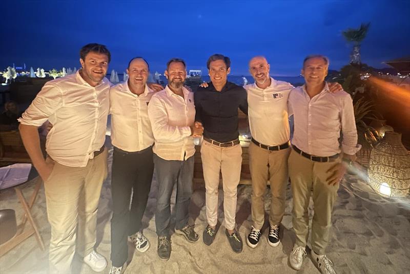 (L-R): Fountaine Pajot Group deputy CEO Mathieu Fountaine, TYSC New Yachts GM Greg Boller, TYSC CEO Mark Elkington, Fountaine Pajot Group deputy CEO Romain Motteau, TYSC Brokerage GM Patrick Gilot, & Fountaine Pajot Group sales director Steven Guedeu - photo © The Yacht Sales Co. & Multihull Solutions