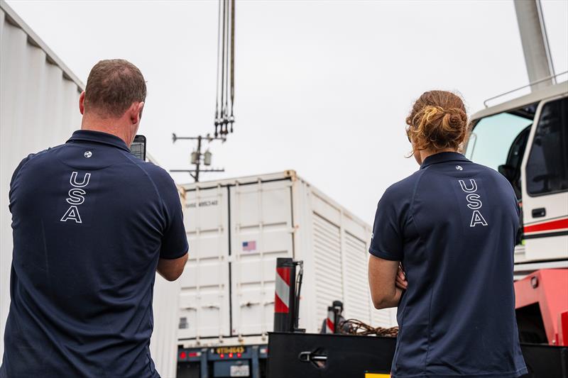 US Sailing Team Arrives in Long Beach photo copyright Simone Staff taken at Alamitos Bay Yacht Club