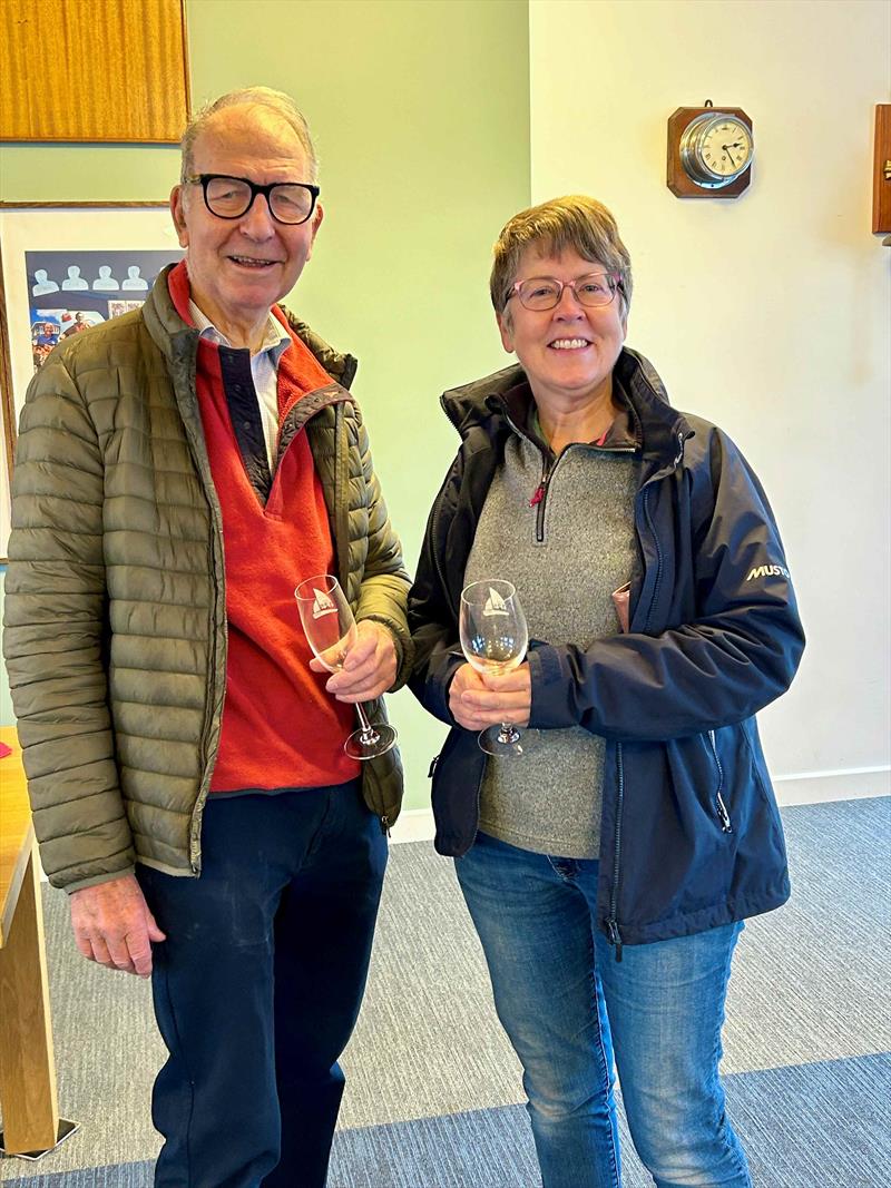 Martin Scarth and Angela Docherty, 3rd in the Blackwater Sailing Club Dyer Cup photo copyright Gay Ayton taken at Blackwater Sailing Club