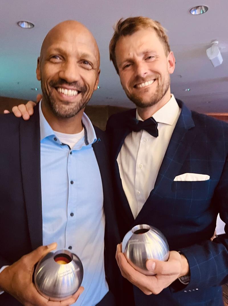 Two winners of the German Sustainability Award 2024: Manuel Telle for the Cologne football club Spoho 98 e.V. and Cornelius Eich for Team Malizia photo copyright Cornelius Eich taken at 