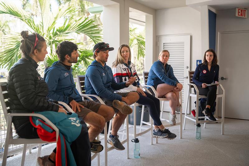 Paris 2024 Olympian Panel, moderated by Allison Chenard, US Sailing Team Media + Paris 2024 Press Officer  photo copyright Quintin Pelzel taken at 