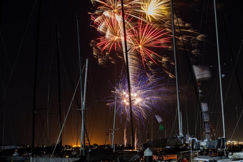 Fireworks at the Festival of Sails photo copyright Michelle Cail taken at Royal Geelong Yacht Club