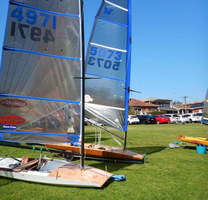 Launch day for Francesca Greave's Moth photo copyright Concord and Ryde SC taken at Concord & Ryde Sailing Club