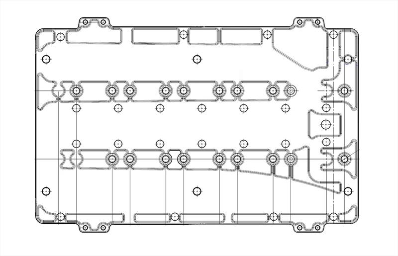 FSW (Friction Stir Welding) Cooling Plates - Schematics photo copyright Vision Marine Technologies taken at 