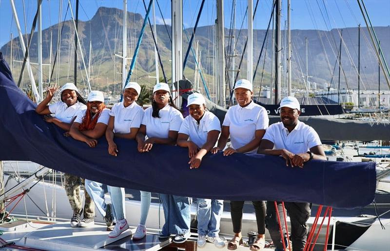 Young all-female RCYC Academy crew & pioneering marine research unveiled by RCYC, at the Cape2Rio Race launch photo copyright Royal Cape Yacht Club taken at Royal Cape Yacht Club