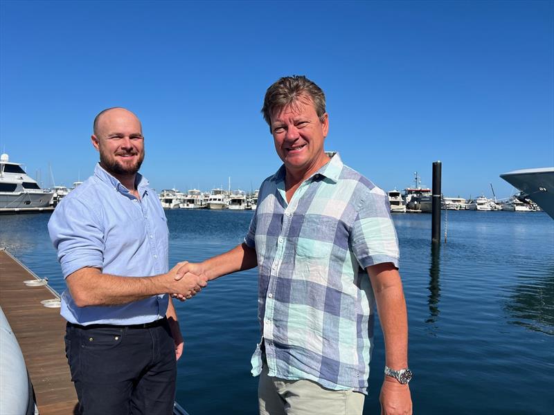 Dane Morris, Marine Structures Director with Michael Sier, JMC CEO in WA - photo © Marine Structures