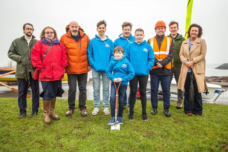 Nathan Hutchinson of sportscotland, Jane Morrison-Ross of South of Scotland Enterprise, John Fenwick, Struan Young, Michael Davitt, Tom Wilson, Jenna Hermans, Michael Scanlan, Rowan Lloyd of SSE and Councillor Jackie McCamon of Dumfries & Galloway Council - photo © Pete Robinson