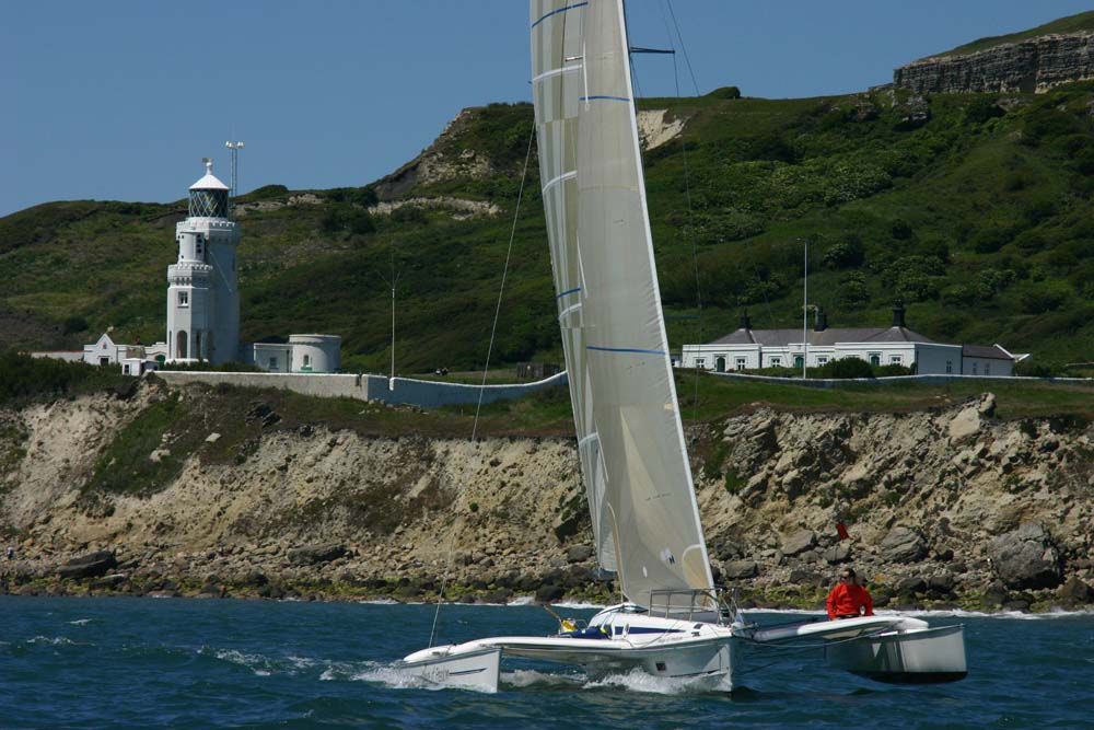 A 'tri-ing' day in the JPMorgan Asset Management Round the Island Race 2005 photo copyright Eddie Mays taken at  and featuring the MOCRA class