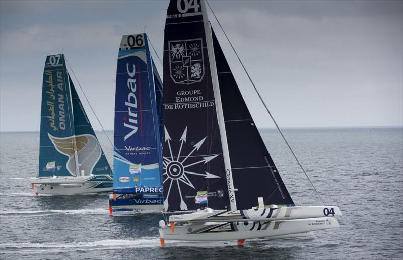 Routes des Princes Plymouth In-Port racing photo copyright Mark Lloyd / Route des Princes taken at  and featuring the MOD70 class