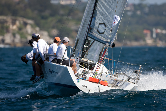 Optimum on day one of the Audi Sydney Harbour Regatta photo copyright Andrea Francolini / Audi taken at Sydney Flying Squadron and featuring the  class