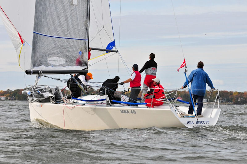 Annapolis Yacht Club Commodore and STC Member Kevin McNeil took first place in Sea Biscuit in the Farr 30 Class in the 2012 IRC US East Coast Championship photo copyright Dan Phelps / Spinsheet Magazine taken at Storm Trysail Club and featuring the Farr 30 class