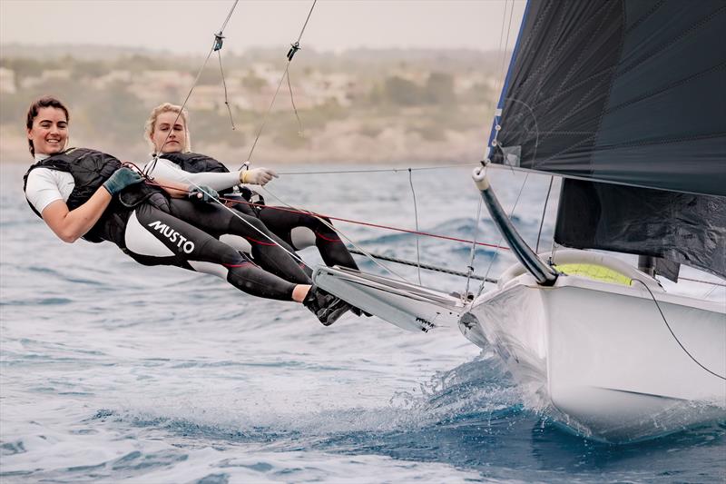 Skiff sailors Odile van Aanholt and Annette Duetz from The Netherlands wearing Flexlite Cooling long john and short sleeve top - photo © Musto