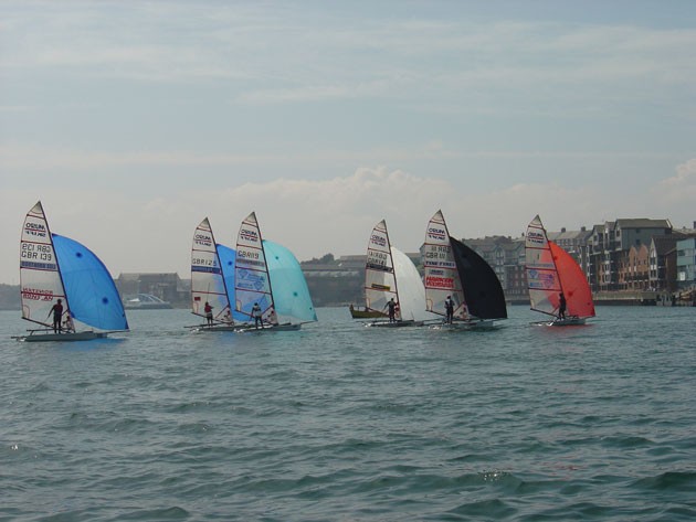 Action from the Musto Skiff Invitational at North Shields Fish Quay Festival photo copyright Event organisers taken at  and featuring the Musto Skiff class