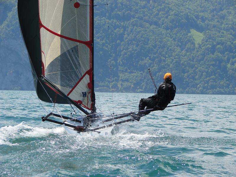 Musto Performance Skiff EuroCup at Lake Urnersee photo copyright Melissa taken at  and featuring the Musto Skiff class