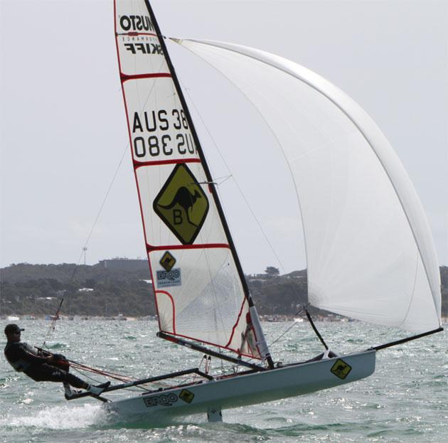 Black Rock Musto Skiff Regatta photo copyright Russell Bates taken at  and featuring the Musto Skiff class