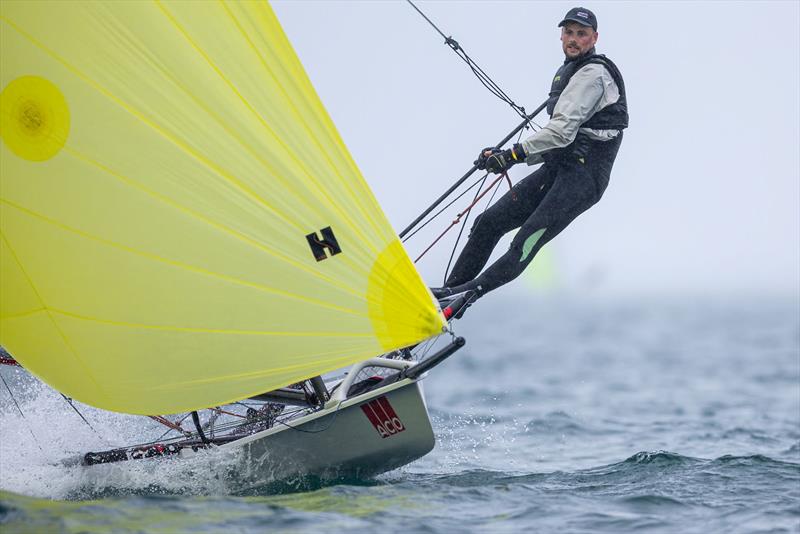 Dan Trotter - Day 5 of the ACO 13th Musto Skiff 2024 Worlds at the WPNSA - photo © Michael Oliver