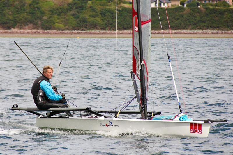 Musto Skiff Traveller at Chanonry - Ian Trotter photo copyright Stuart Brown taken at Chanonry Sailing Club and featuring the Musto Skiff class