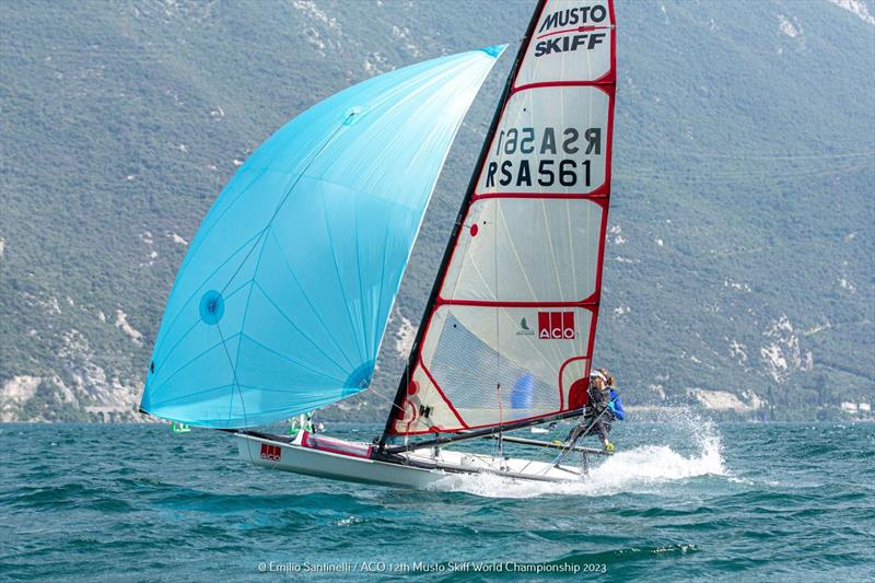 Brennan Robinson at the ACO 12th Musto Skiff World Championship 2023 - photo © Emilio Santinelli