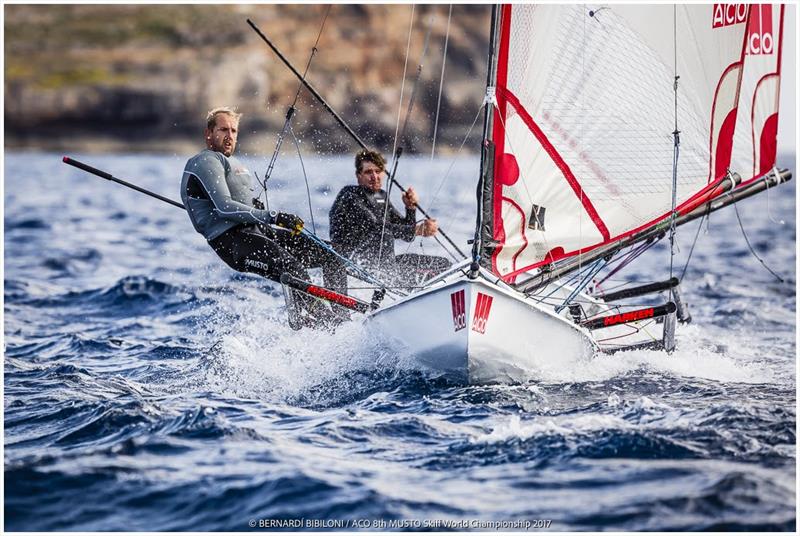 Jono Shelley - Palma 2017 Worlds photo copyright Bernardi Bibiloni taken at Real Club Náutico de Palma and featuring the Musto Skiff class