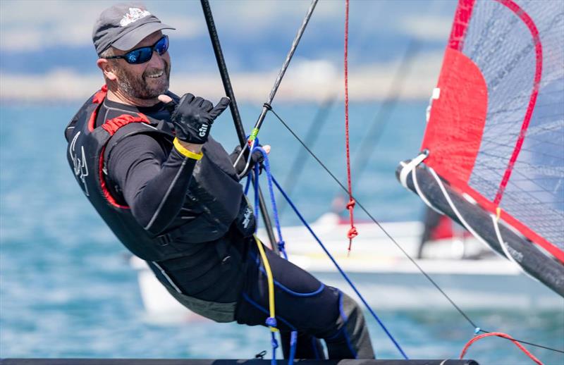 Wayne Bates - 2017 Worlds photo copyright Michael Oliver taken at  and featuring the Musto Skiff class