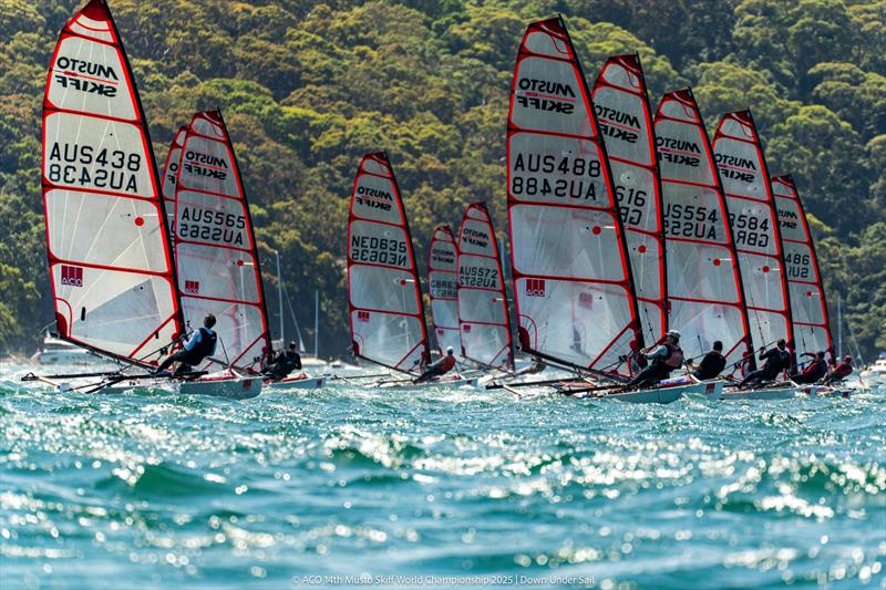 ACO 14th Musto Skiff World Championship 2025, Sydney, Australia - Day 1 - photo © Tidal Media Australia for Down Under Sail