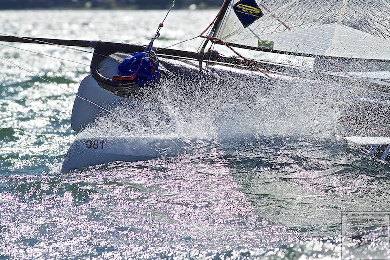 Nacra 15 European Championship at Gravedona, Lake Como, Italy photo copyright Alexander Panzeri taken at Centro Vela Alto Lario and featuring the Nacra 15 class