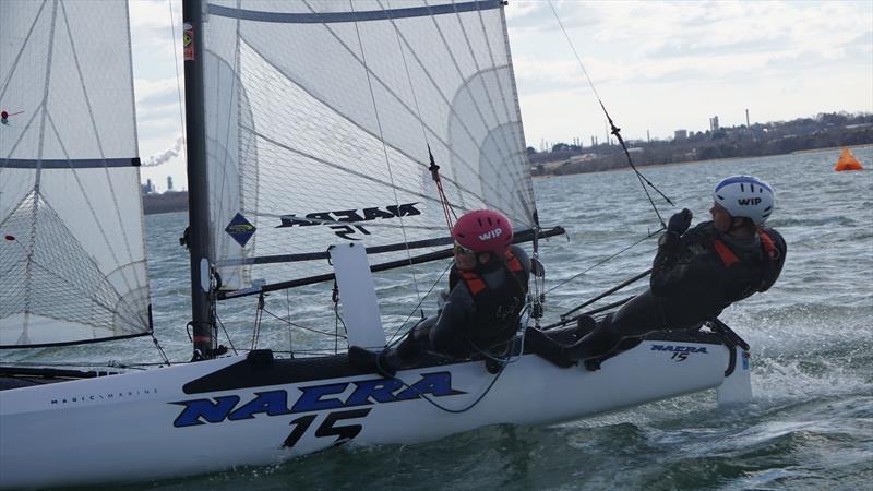 Nacra 15 Spring Points 2 at Weston - photo © Finn Allen