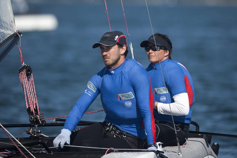 Lucy Macgregor and Andy Walsh on day 1 of ISAF Sailing World Cup Miami - photo © Richard Langdon / British Sailing Team