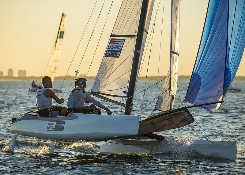 ISAF Sailing World Cup Miami day 4 photo copyright US Sailing taken at Coconut Grove Sailing Club and featuring the Nacra 17 class