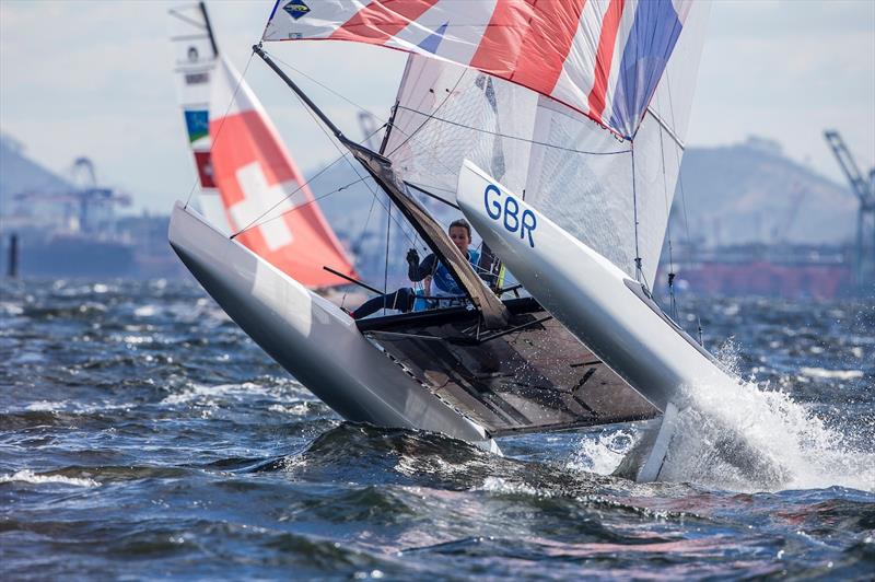 Ben Saxton and Nicola Groves (GBR) on day 4 of the Rio 2016 Olympic Sailing Competition - photo © Sailing Energy / World Sailing